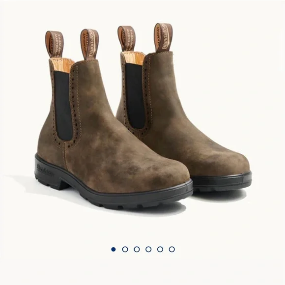 Blundstone Rustic Brown Leather Boots - Picture 2 of 7